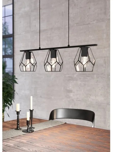 Eglo 43644 - Luster na lanku MARDYKE 3xE27/40W/230V