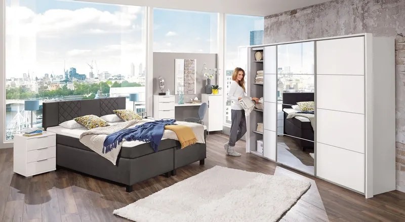 Nočný stolík Samson, biely