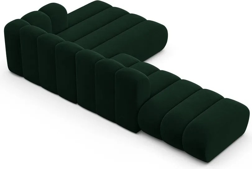 Tmavozelená rohová pohovka (pravý roh) Lupine – Micadoni Home