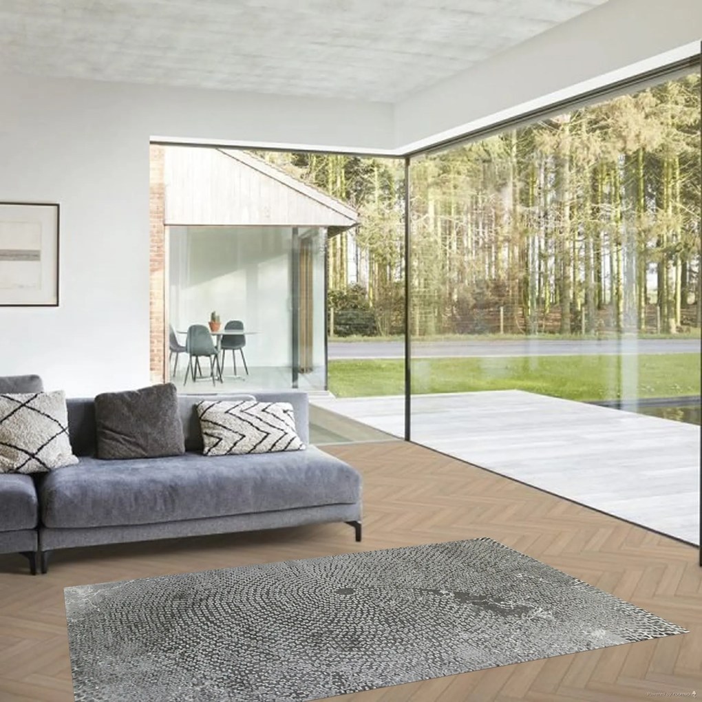 Berfin Dywany, Kusový koberec Dizayn 2218 Grey, 120x180, šedá, obývacia izba