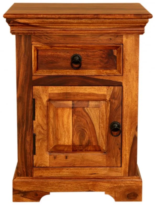 Nočný stolík Jali 45x60x40 z indického masívu palisander Super natural