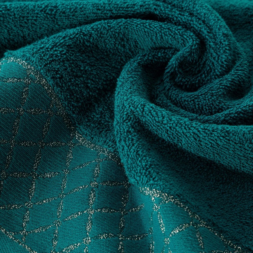 BAVLNENÝ UTERÁK LAYLA 50X90 CM TMAVOTYRKYSOVÁ