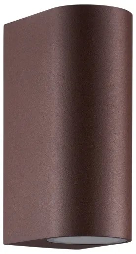 Nordlux - Vonkajšie nástenné svietidlo DION 2xGU10/25W/230V IP44 rezavá