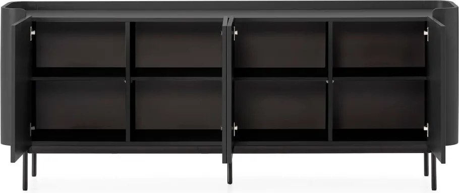Čierna komoda 200x80x40 cm Willa – MOME