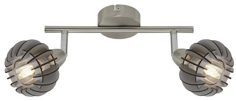 Briloner 2852- 026 - Bodové svietidlo RETRO 2xE14/5,5W/230V kaučukovník