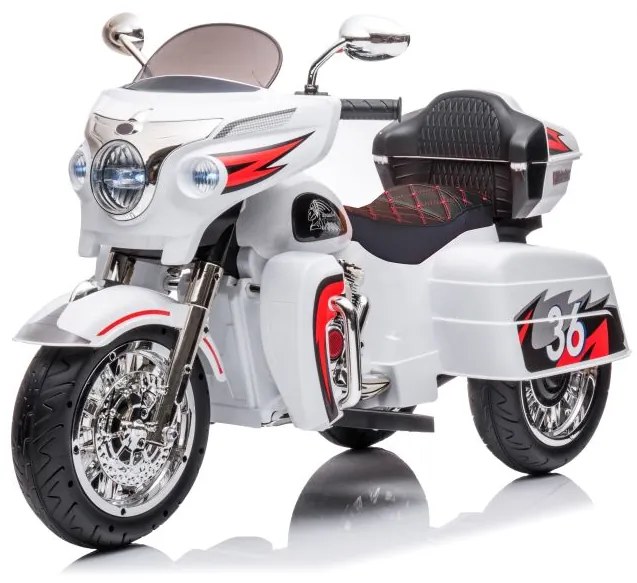 Nabíjacia trojkolesová motorka Goldwing White