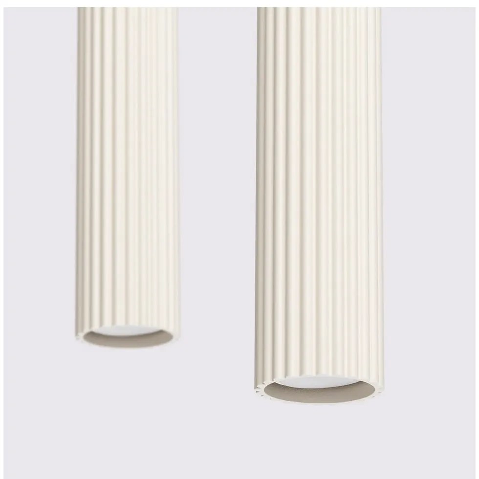 Krémové závesné svietidlo Gleam – Sollux