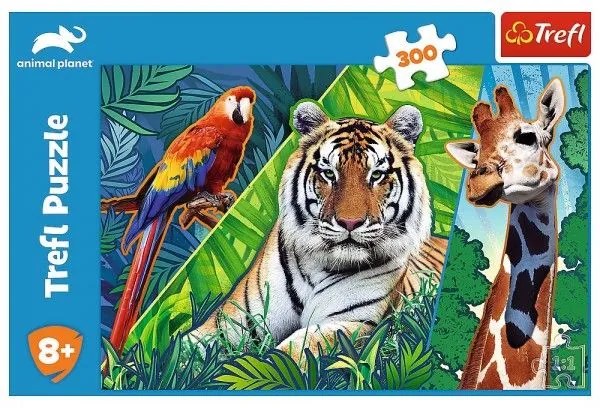 Puzzle Trefl Úžasné zvieratá 300 dielikov 60x40cm v krabici 40x27x4,5cm