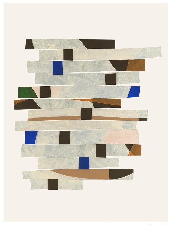 Plagát 50x70 cm Cut up Stripes – Berit Mogensen Lopez – The Poster Club