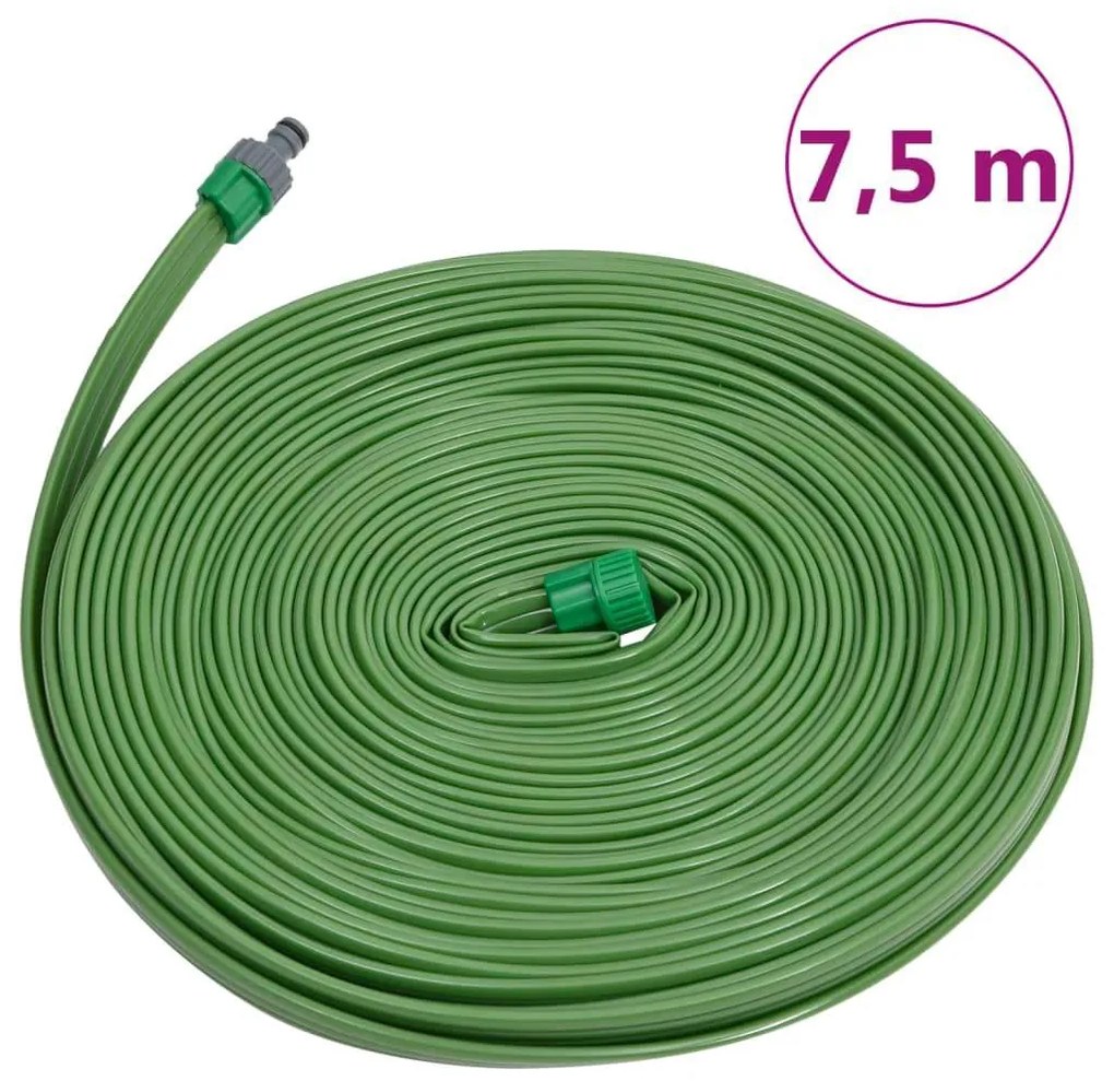 3-rúrková zavlažovacia hadica zelená 7,5 m PVC