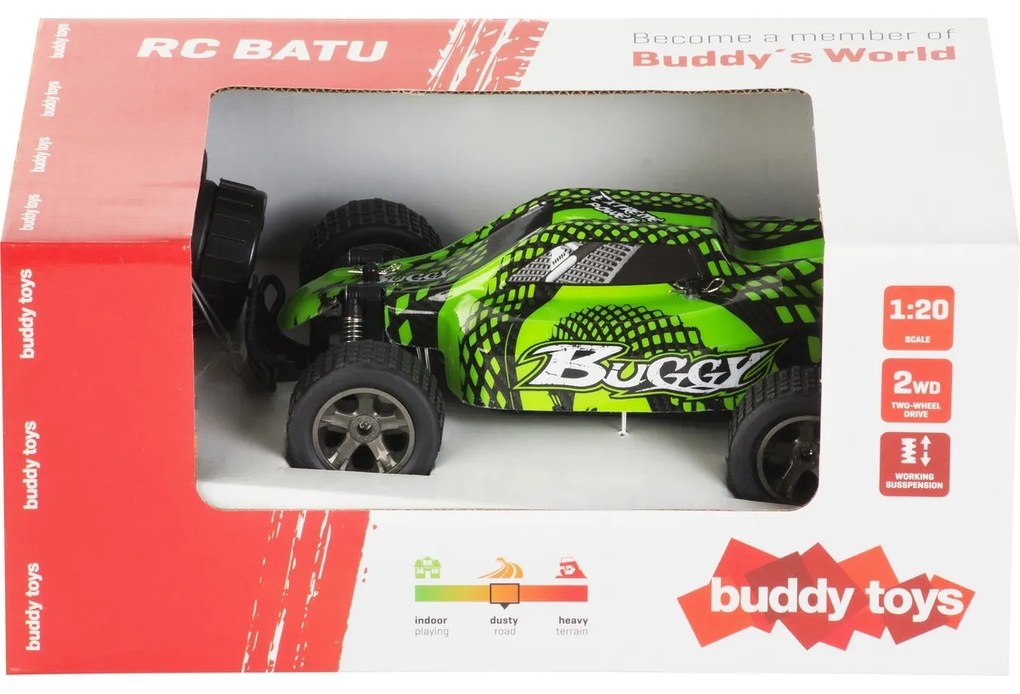 Buddy Toys BRC 20.423 Auto na diaľkové ovládanie RC Batu, zelená