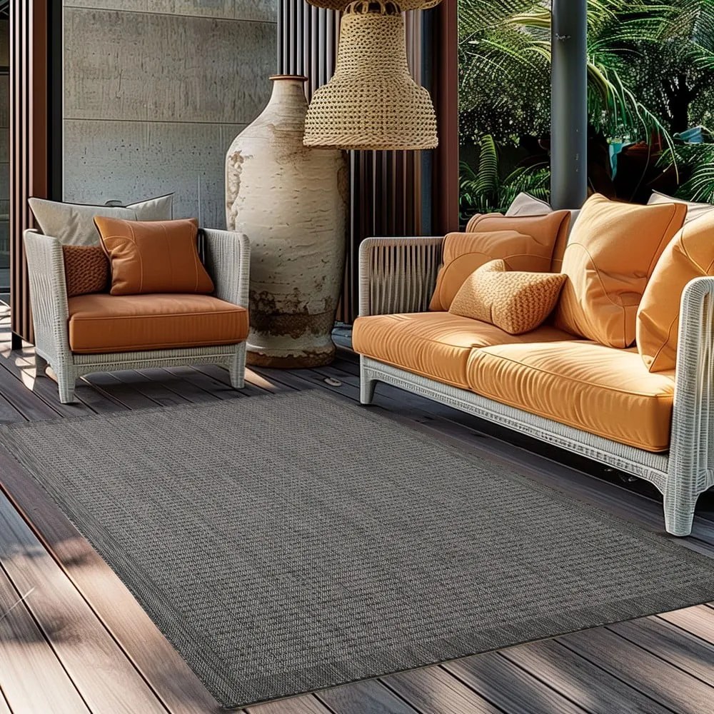Tmavosivý vonkajší koberec 60x100 cm Giza – Ayyildiz Carpets