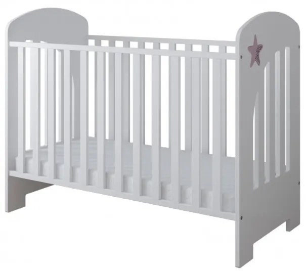 Detská postieľka STAR 120x60, bez zásuvky- VIAC FARIEB