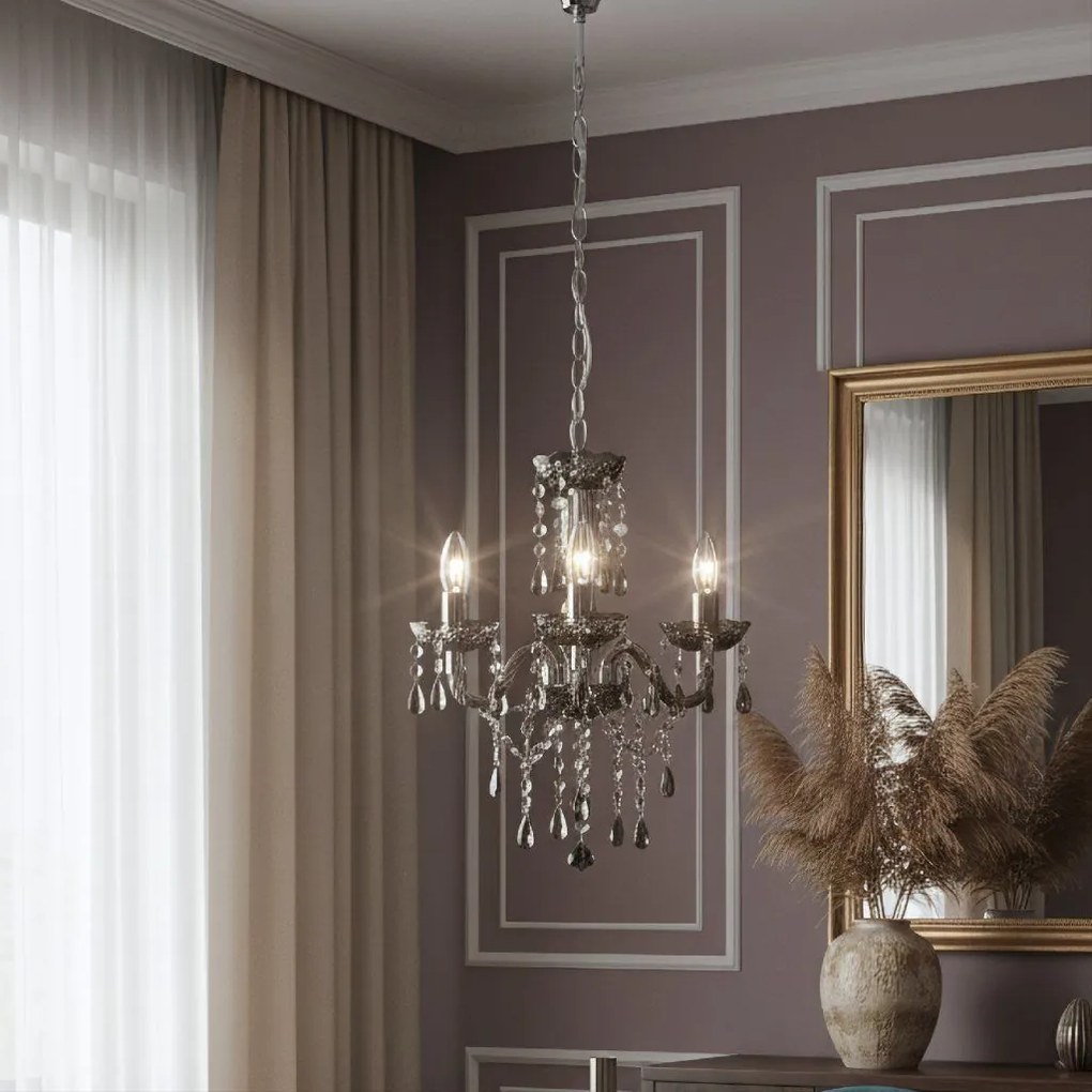 Toolight Toolight, stropné svietidlo 3xE14, EBT007-3CP, šedá, OSW-01242