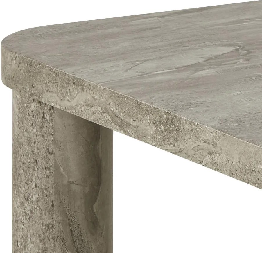 Konferenčný stolík Solano 60 cm mramor sivý