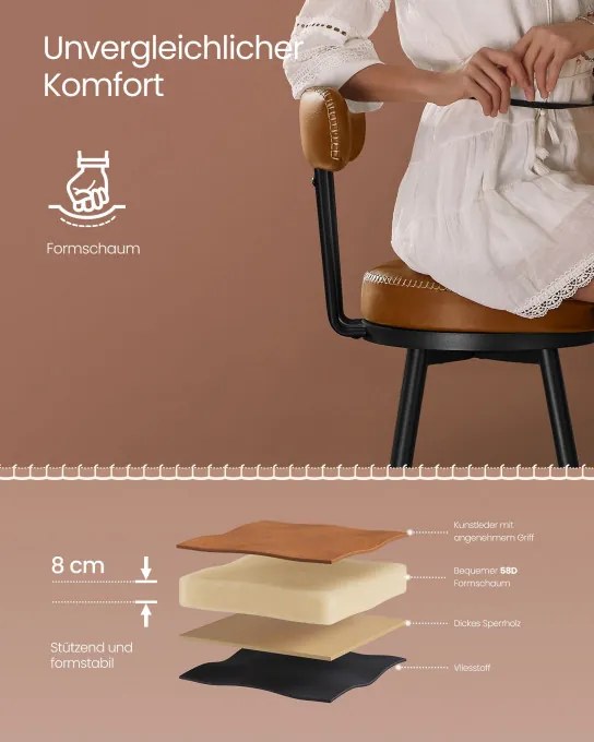 Set dvoch barových stoličiek EKHO LBC889K01