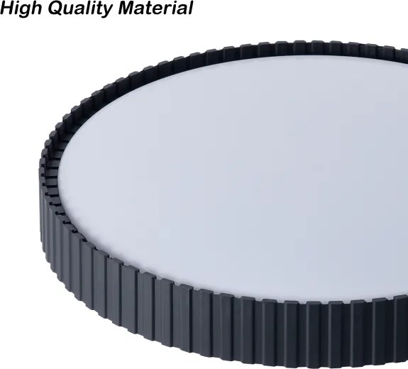 Brilagi - LED stmievateľné stropné svietidlo CORVO LED/54W/230V 3000-6000K čierne, priemer 40 cm + diaľkové ovládanie