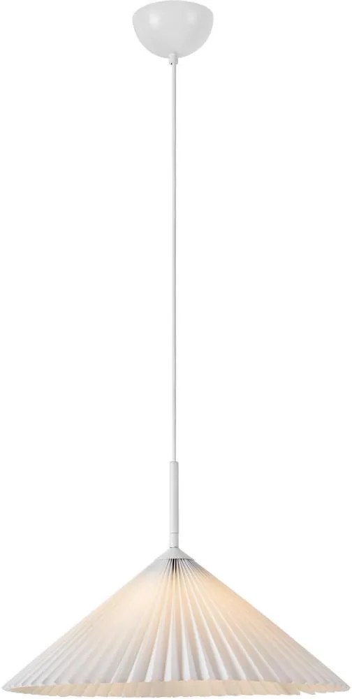 Markslöjd 108711 - Luster na lanku PLISADO 1xE27/40W/230V pr. 50 cm biela