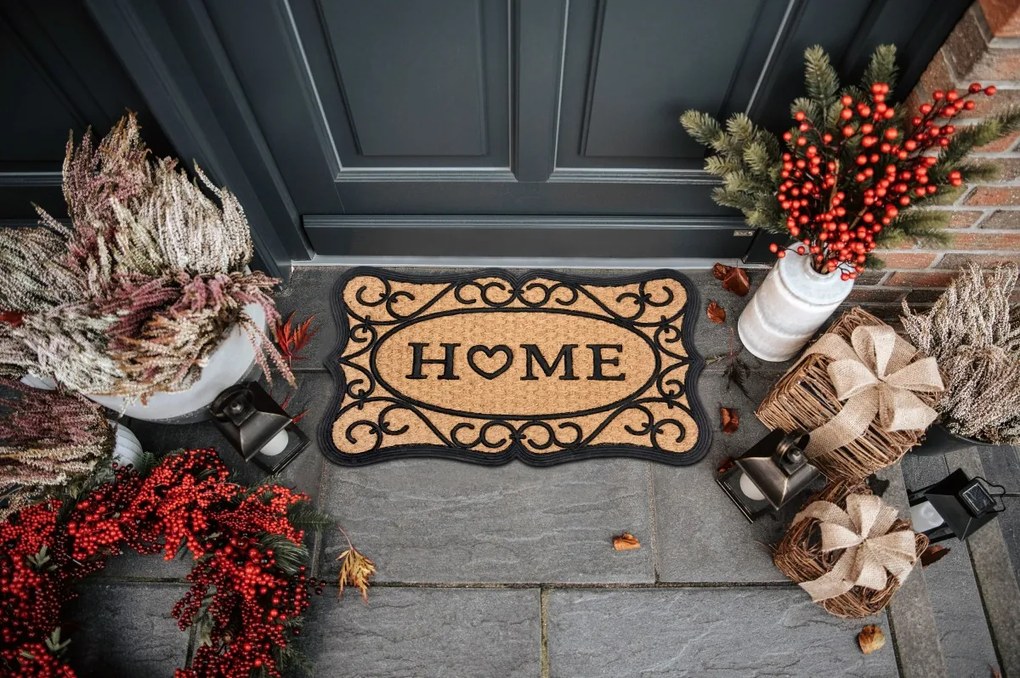 Hanse Home, Rohožka Home 105712 – na von aj na doma, 45x75, hnedá, chodba / predsieň