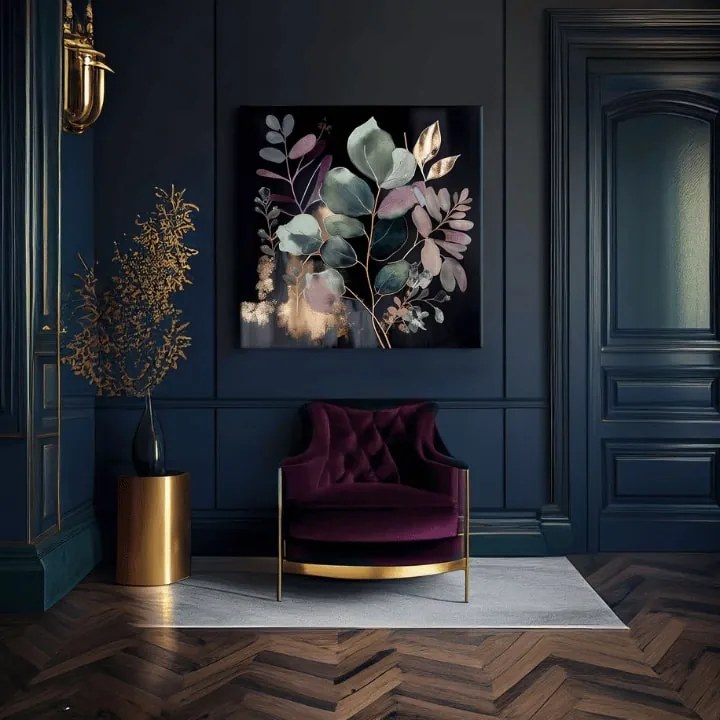 Moderné obrazy na plátne - Jungle's Emerald Symphony 100x100 cm