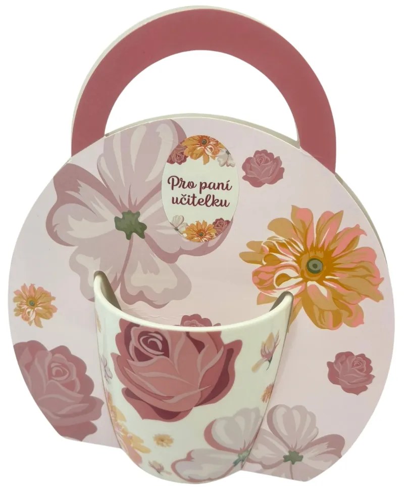 HOME ELEMENTS Porcelánový hrnček 300 ml, Pre paní učitelku