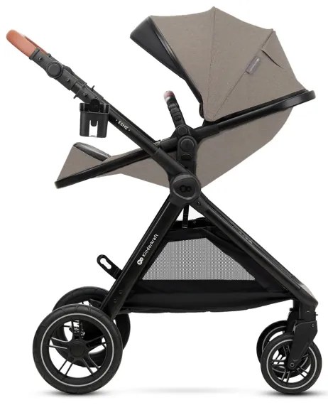 KINDERKRAFT - Kombinovaný kočík 3v1 ESME Sand beige + autosedačka MINK PRO