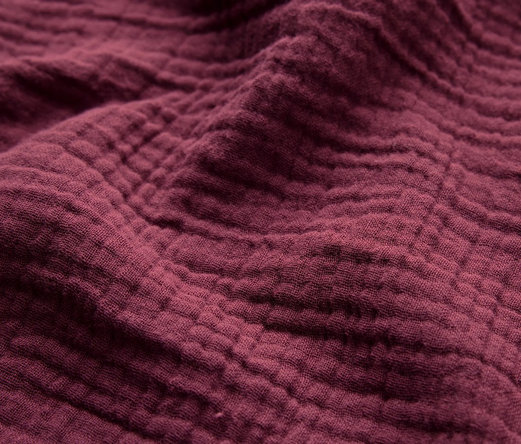 Poťahy na vankúše so vzorom mušlí, 2 ks, bordovočervené, cca 80 x 40 cm