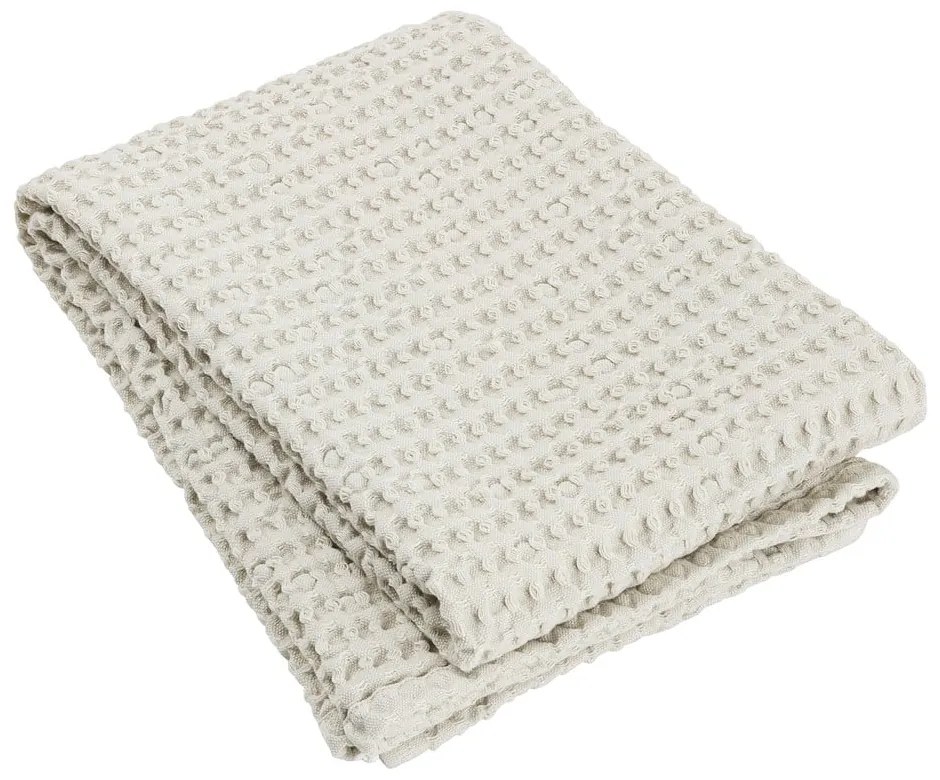 Béžová bavlnená osuška Blomus Moonbeam, 140 x 70 cm