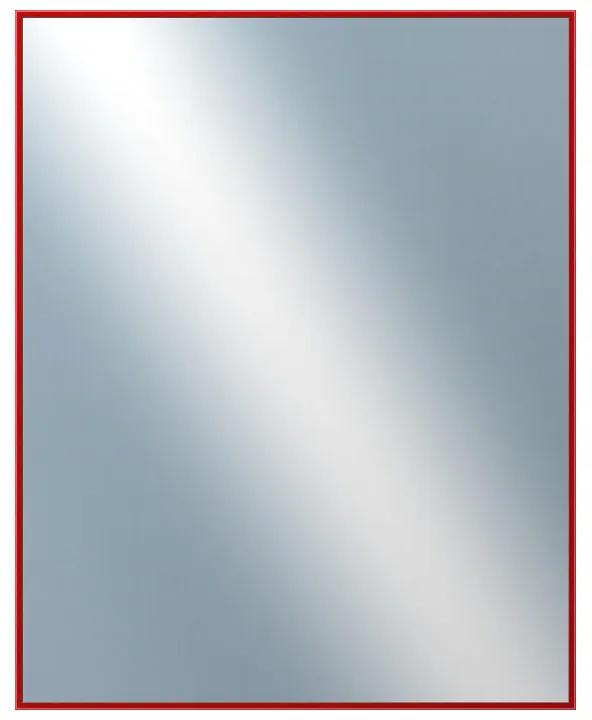 DANTIK - Zrkadlo v rámu, rozmer s rámom 80x100 cm z lišty Hliník červená (7269210)