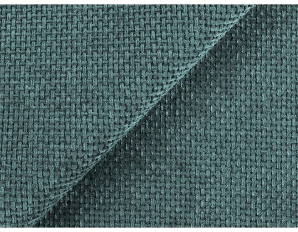 Modrá ženilková rozkladacia/s úložným priestorom rohová pohovka (pravý roh/s leňoškou) Mele – Makamii