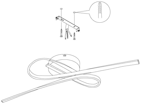 Eglo 99323 - LED Stropné svietidlo SELVINA LED/21W/230V
