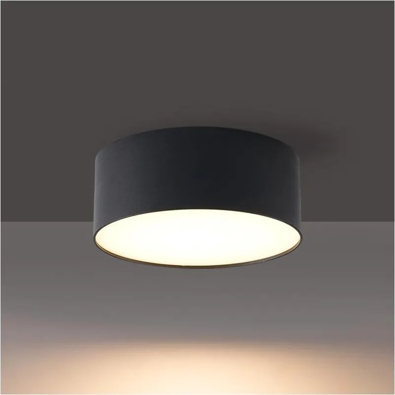 BRILAGI - LED Vonkajšie stropné svietidlo FORIS LED/9W/230V pr. 9 cm čierna IP44