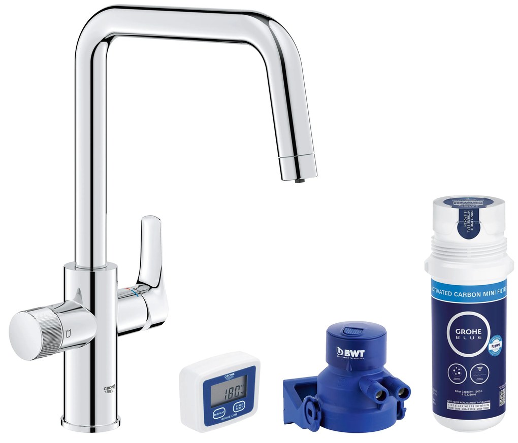 Grohe Blue štartovacia súprava s kuchynskou batériou stojaca chrómová 30596000