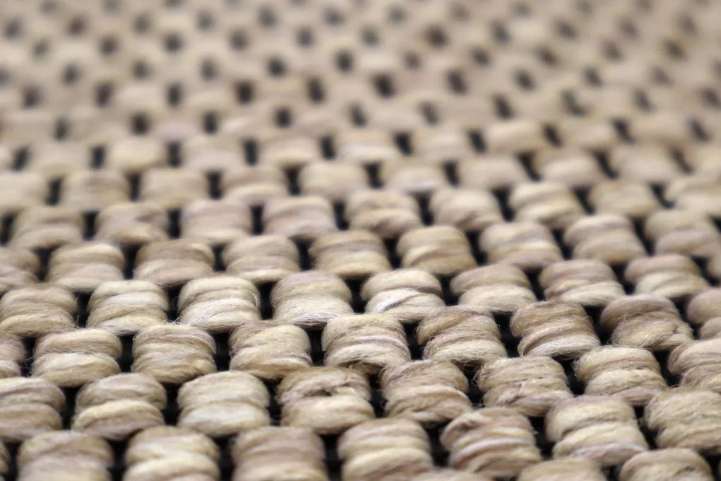 Vopi koberce Kusový koberec Nature svetle béžový okrúhly - 120x120 (priemer) kruh cm