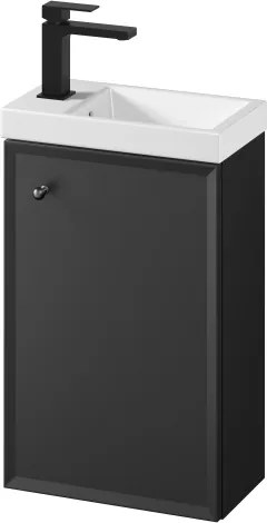 Cersanit S801-569 - Závesná kúpeľňová skrinka s umývadlom MILLE 40x22 cm čierna