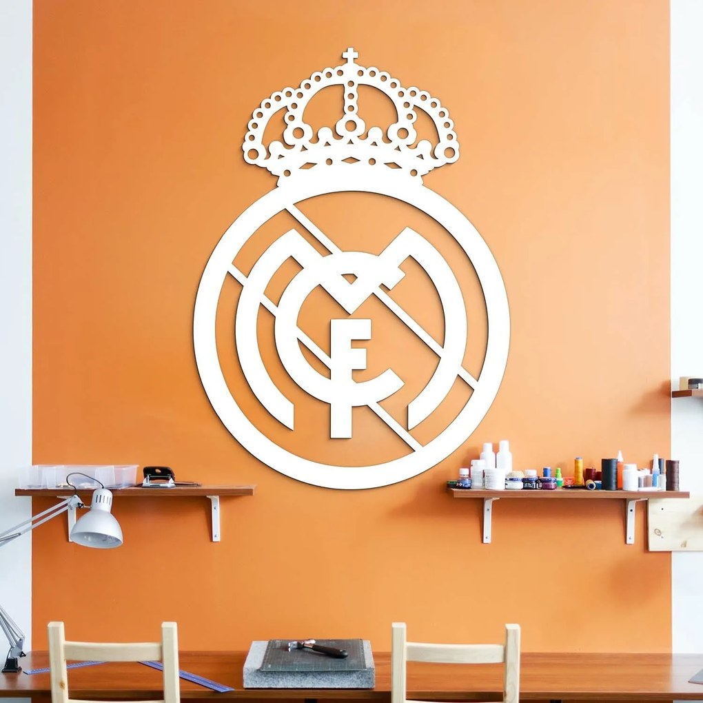 DUBLEZ | Drevená dekorácia na stenu - FC Real Madrid