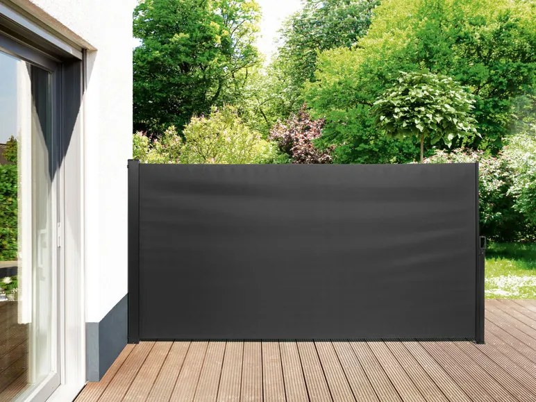 LIVARNO home Bočná markíza, 160 x 300 cm, antracitová (100344603)