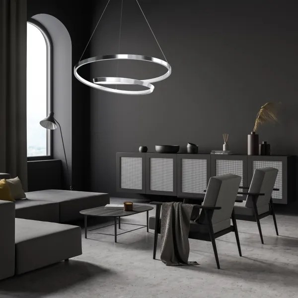 LED Luster na lanku LUCERO LED/48W/230V lesklý chróm