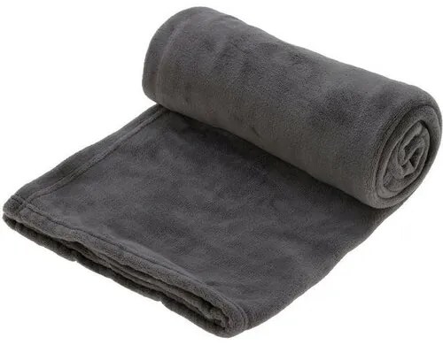 Deka fleece tmavá sivá, 125 x 150 cm