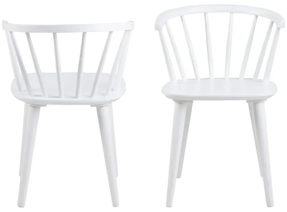 Jídelní židle Ida z masivu bílá