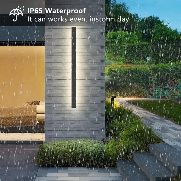 Brilagi - LED Vonkajšie nástenné svietidlo LINEAR LED/22W/230V 3000K IP65 antracit