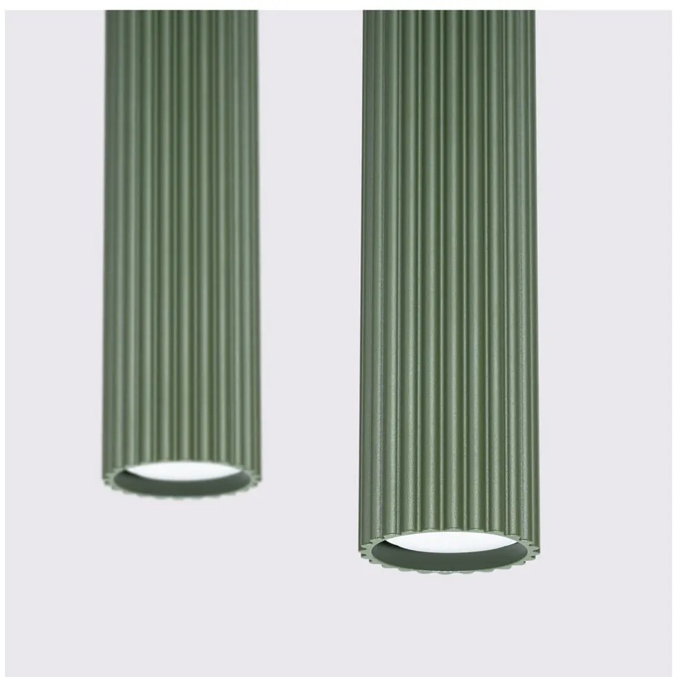 Zelené závesné svietidlo Gleam – Sollux