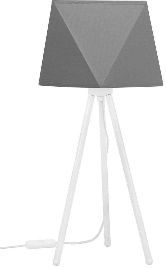 Stolná lampa Diamond, 1x textilné tienidlo (výber z 10 farieb), (výber z 3 farieb konštrukcie)