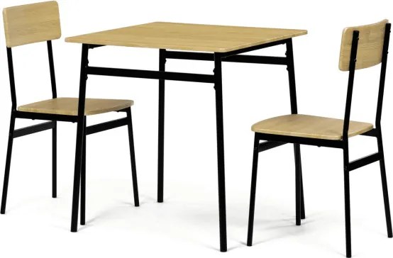 Jedálenský stôl s dvoma stoličkami AUT-O2121 OAK