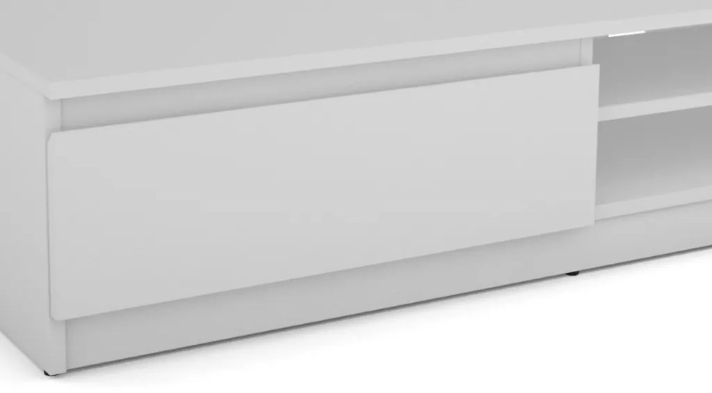 TV stolík Carlos, biely, 175 cm