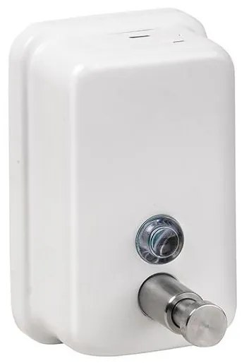 Dávkovač na mydlo 9,7x15 cm nerez/biela