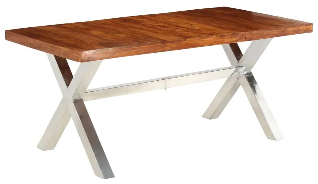 vidaXL Drevený jedálenský stôl, sheeshamový povrch 180x90x76 cm