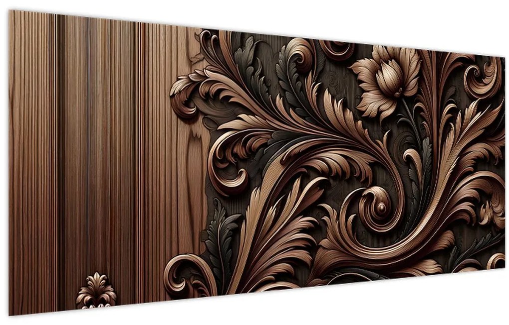 Obraz - Vzor z dreva (120x50 cm)