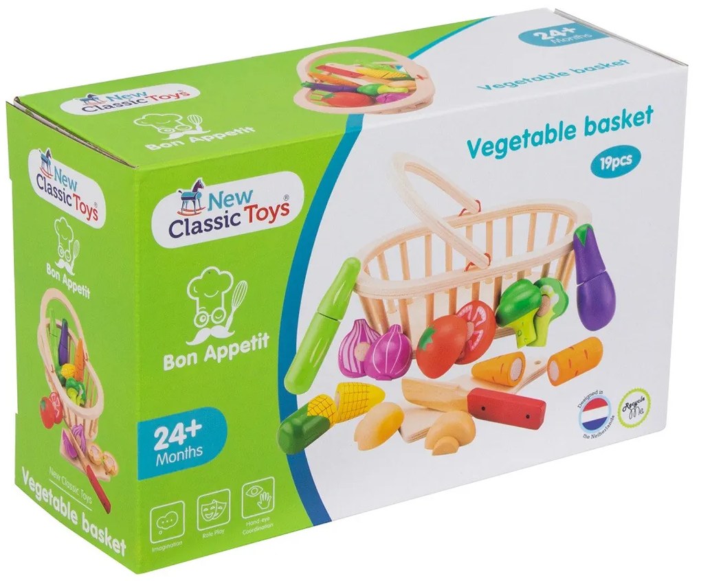 Súprava krájania - košík so zeleninou