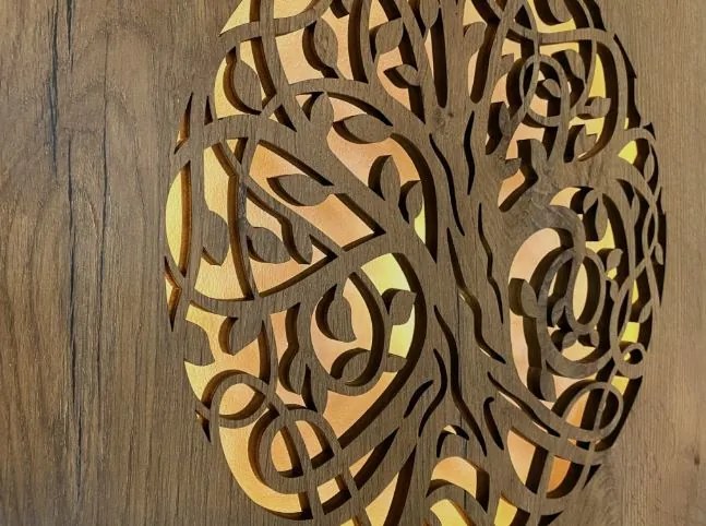 Obraz Strom života s led podsvietením